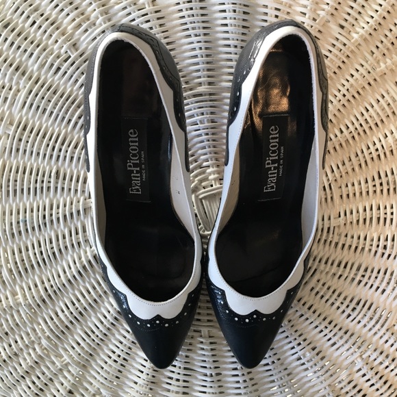 Vintage EVAN PICONE Spectator Heels Pumps 💜Host Pick💜 - Picture 4 of 16